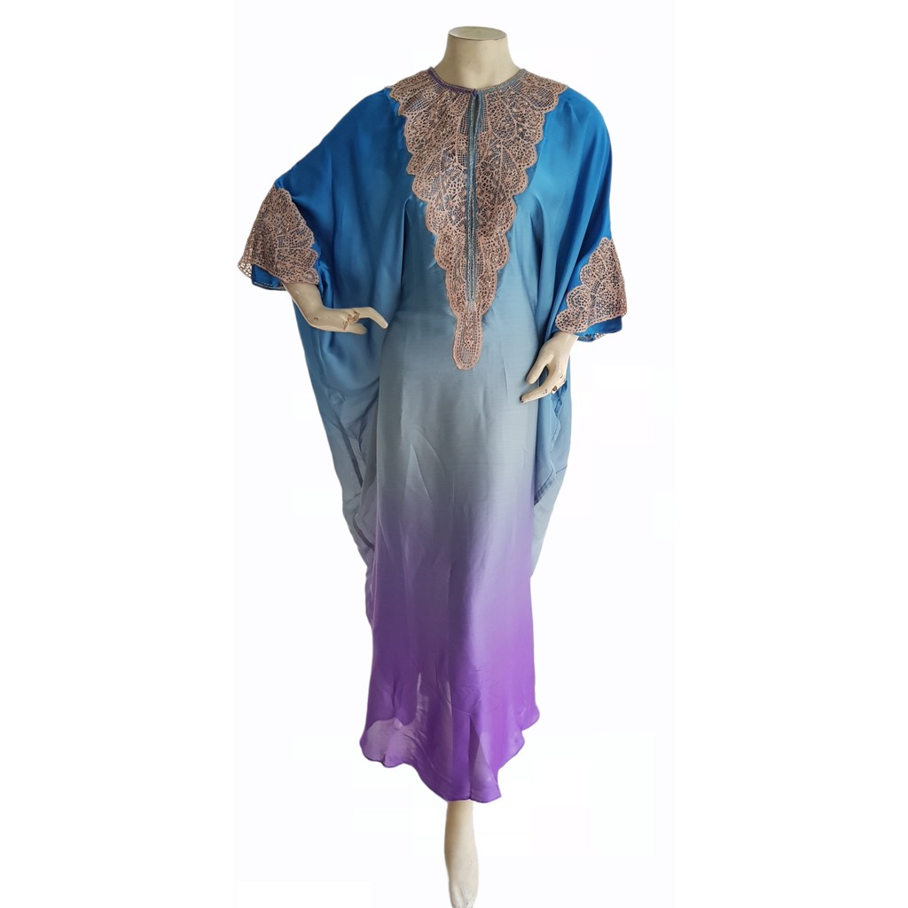 Kaftan India / Kaftan Import / Kaftan Pelangi Biru