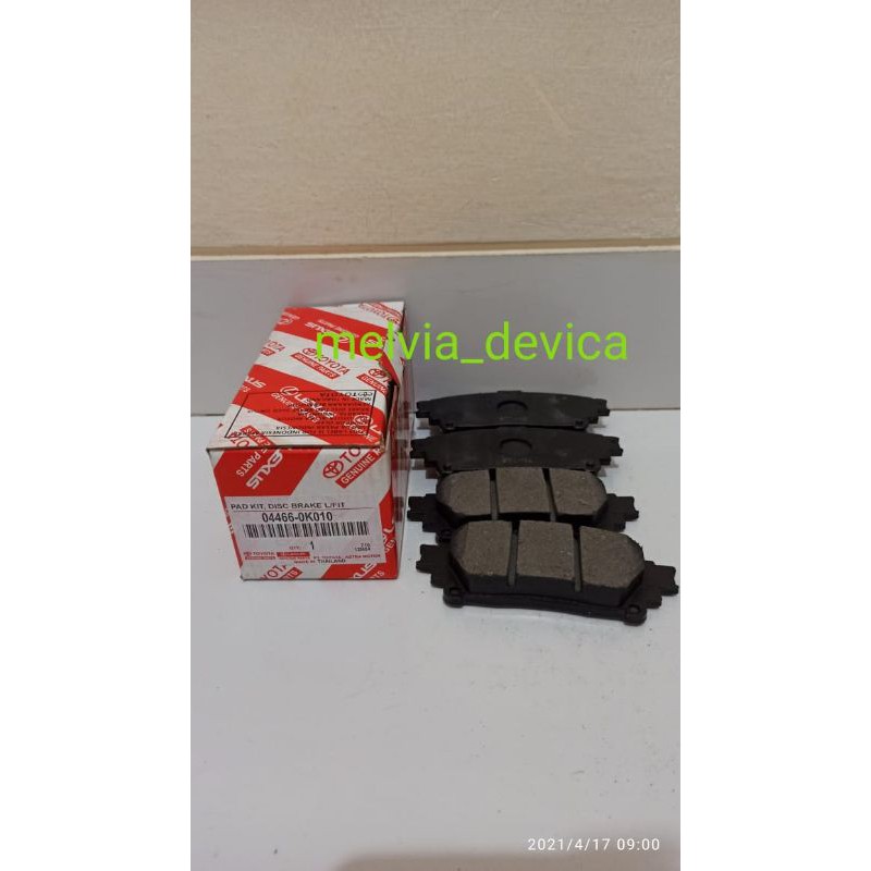 brake pad/kampas rem belakang fortuner vrz