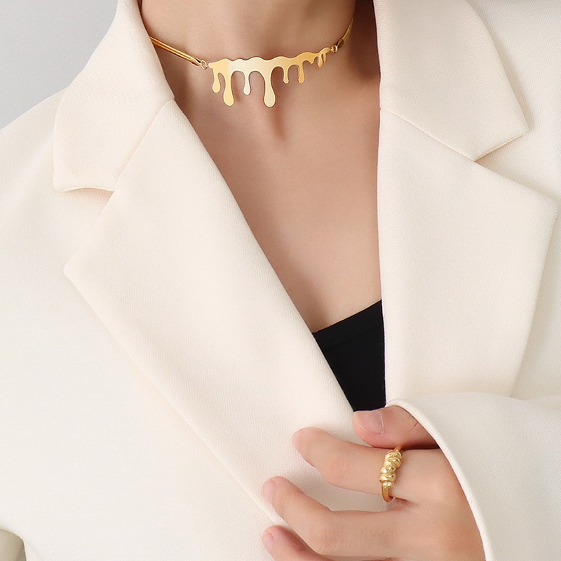 Kalung KL167 Stainless Steel 316L / Kalung Titanium Premium Fashion Wanita Kalung unik Lucu Elegant /Deluna/ Bs