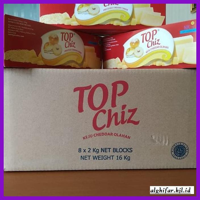 

Ujekujek- Keju Topchiz Cheddar 2Kg Top Chiz -Original.