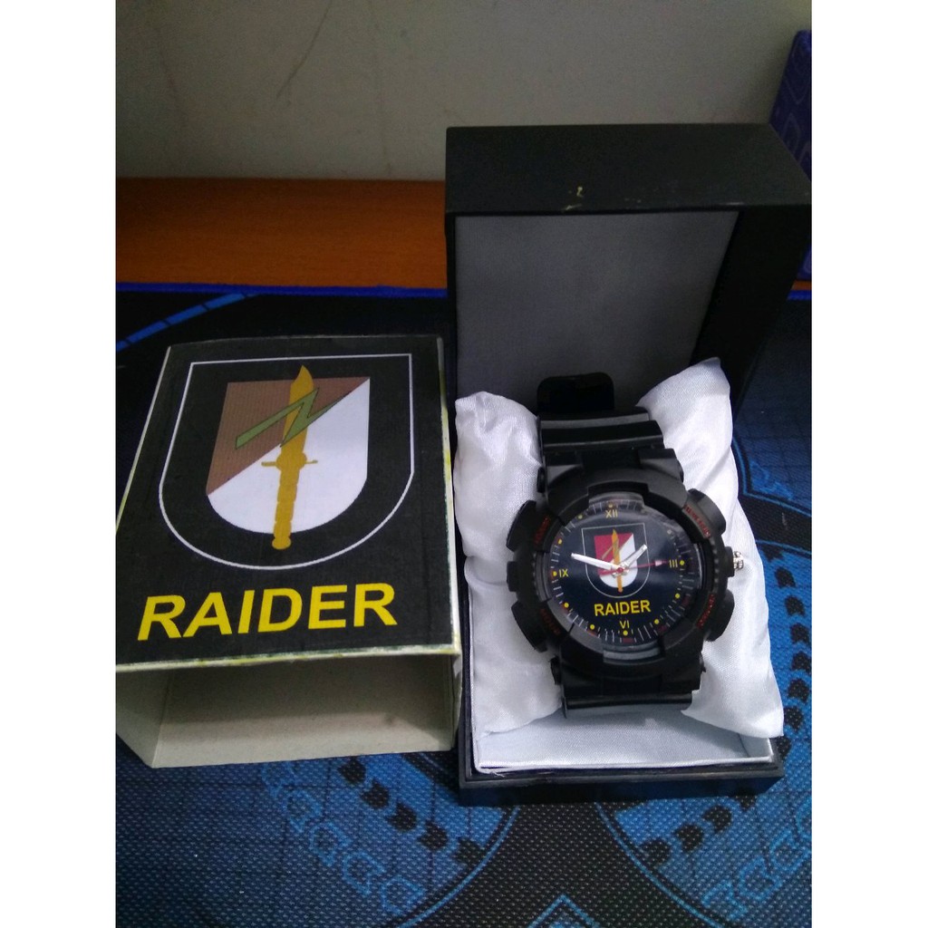 Dijual Jam army sport logo raider Murah