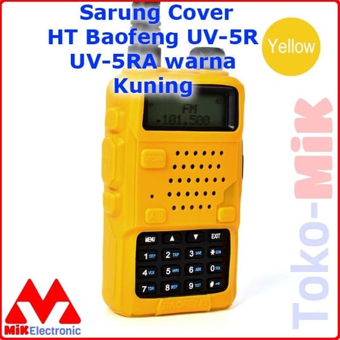 SARUNG COVER HT BAOFENG UV-5R UV-5RA UV5R UV5RA WARNA KUNING