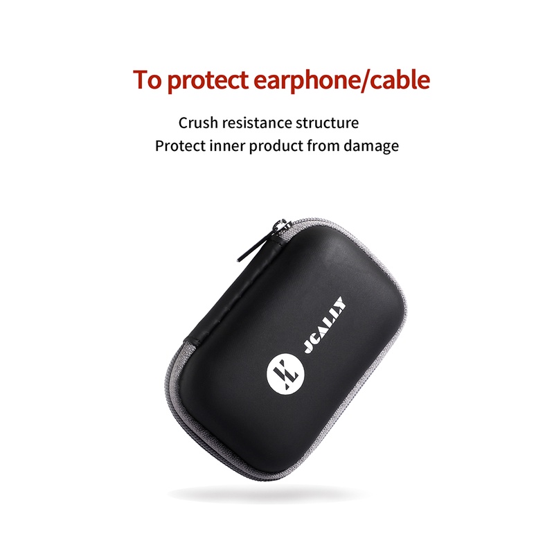 JCALLY Earphone Case Wadah Headset Anti Air for KZ EDX Pro QKZ AK6 TRN MT1-2