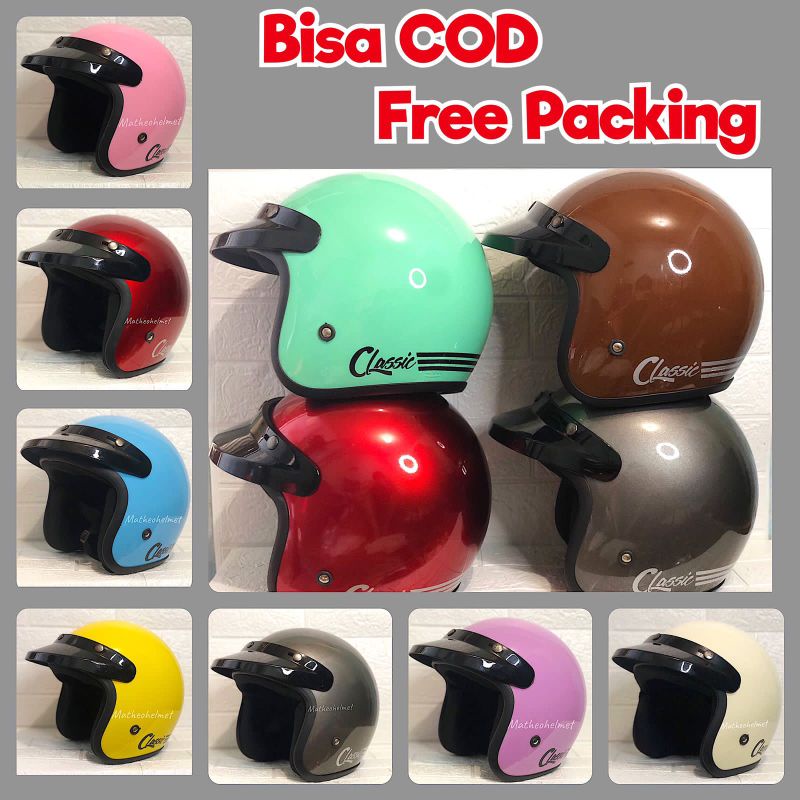 Helm Bogo Classic Pakai Pet aja || Bogo Busa tebal Bogo Full Leher SNI Original COD