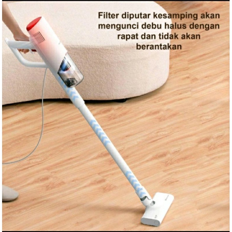 Deerma Vacuum Cleaner DX300 Household Handheld Portable Garansi Resmi