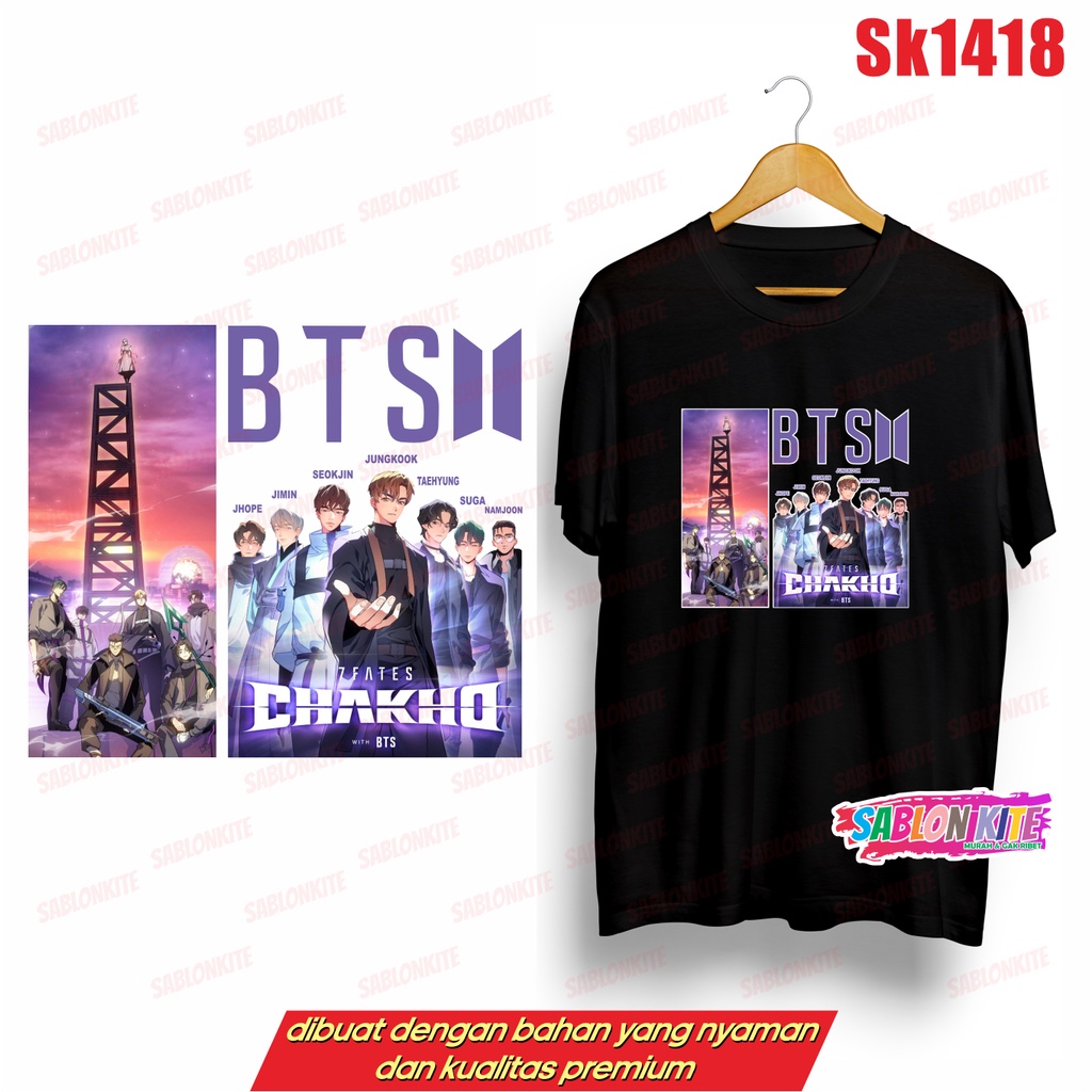 MURAH!!! KAOS KPOP CHAKHO TOON SK1418 UNISEX ADA KAOS ANAK