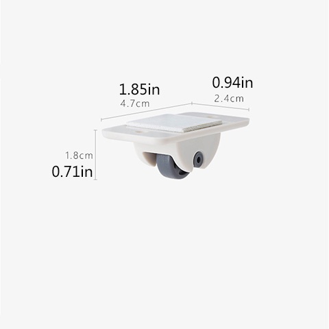 4pcs/set 360° Rotation Self-Adhesive Swivel Casters Universal Furniture Wheel Castor Roller for Storage Box Platform Dustbin Paste Pully