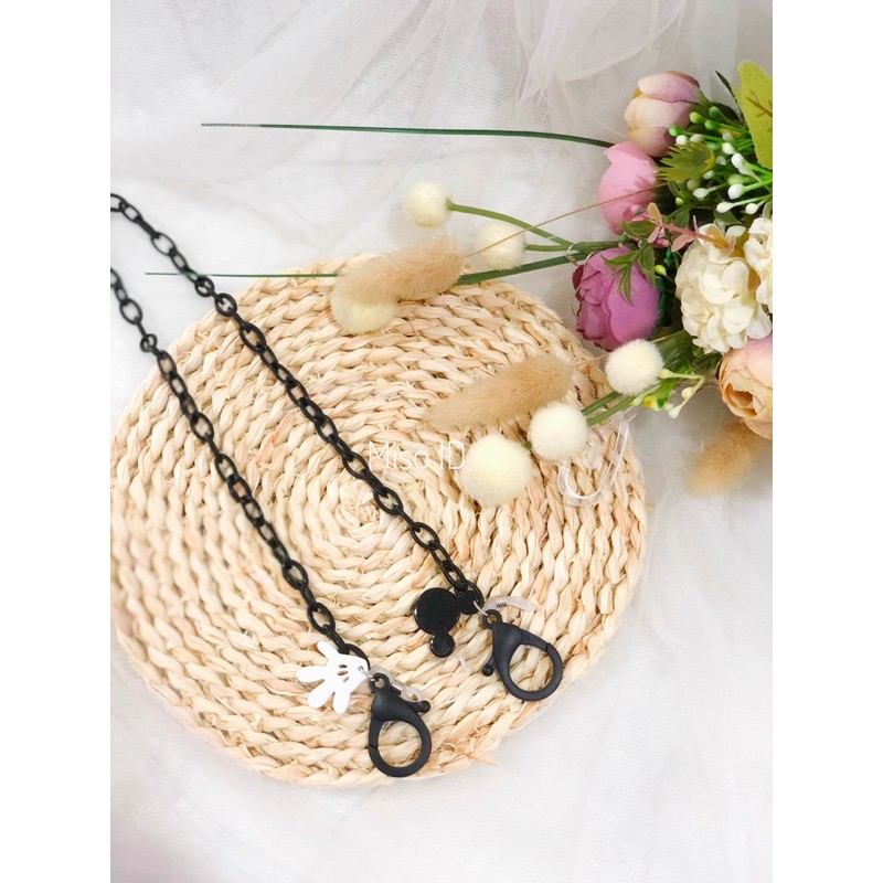 RANTAI TALI MASKER ANAK LAKI BOY MICKEY MOUSE AKRILIK / kalung strap masker anak/ miki/ micki