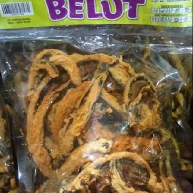 

Keripik belut gurih premium