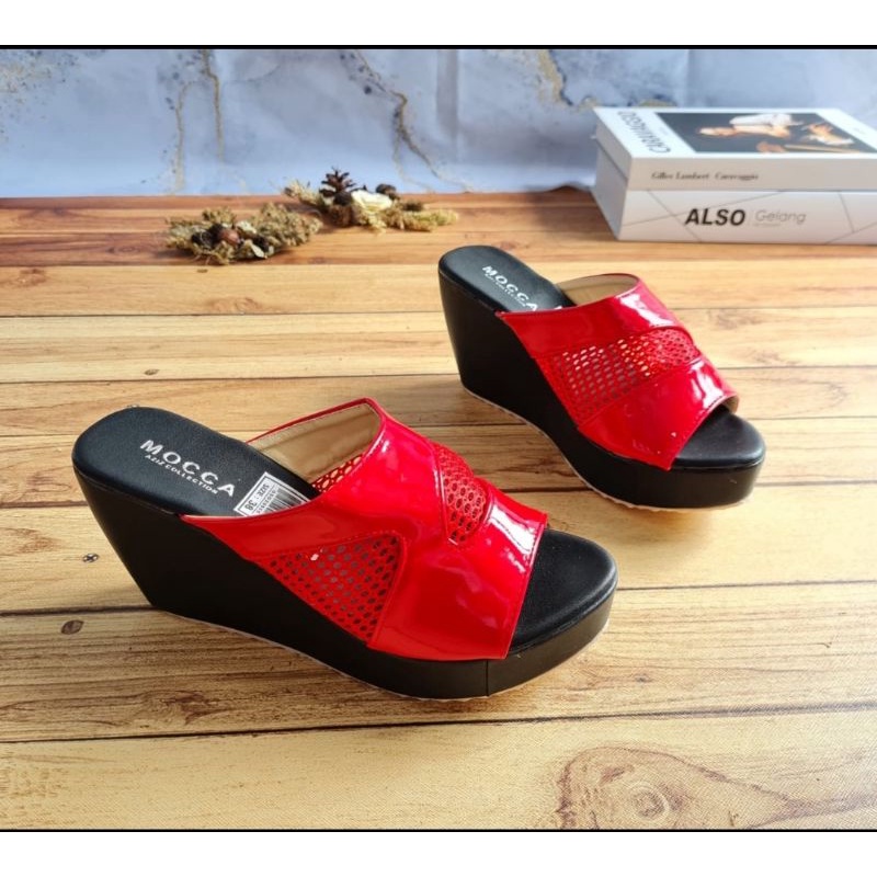 ABBUSHOES Af 48 wedges sandal jaring milano sol karet  7cm