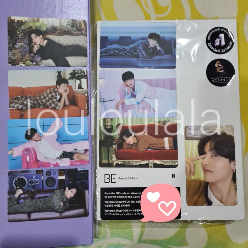 Album BTS Be Essential Unsealed Fullset PC random Taehyung Official