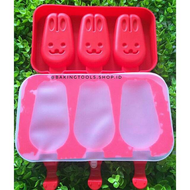 Rabbiy Ice Cream Silicone Mold / Cetakan Es Krim Silikon Import