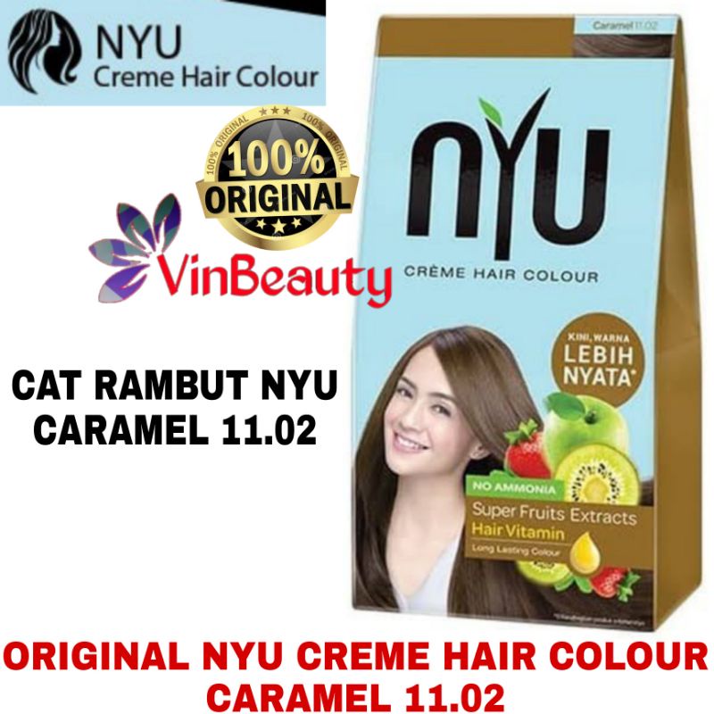 ORIGINAL NYU CREME HAIR COLOUR CARAMEL 11.02 / CAT PEWARNA RAMBUT NYU CARAMEL