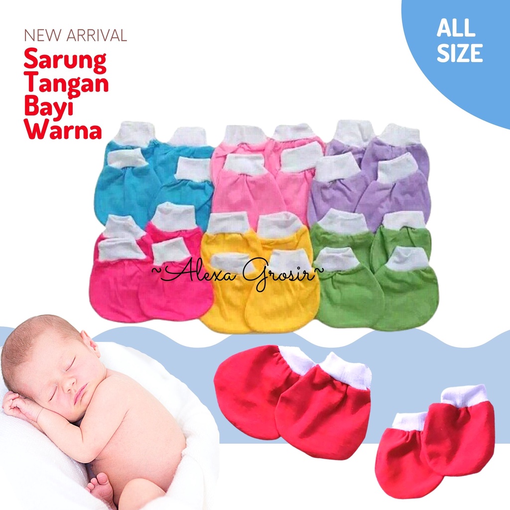 Sarung tangan dan kaki bayi newborn -alexagrosir