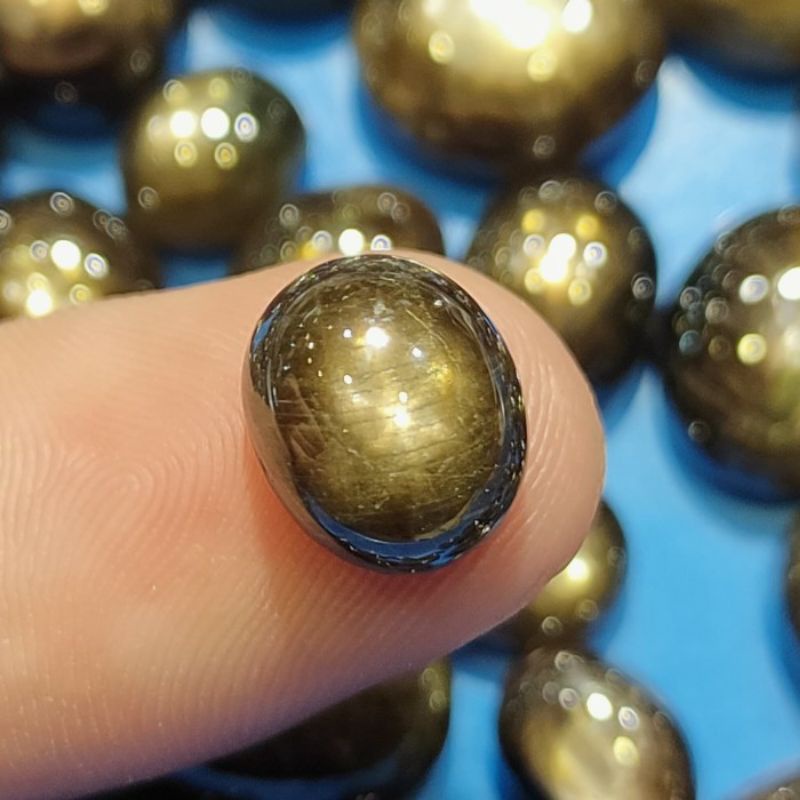 Batu Akik Permata Black Safir Sapphire Star Istimewa
