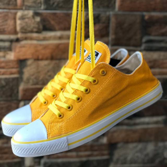 Sepatu TERBARU sneakers kuning Lis kuning