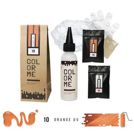 COLOR ME ORANGE UV hair color cream cat pewarna rambut