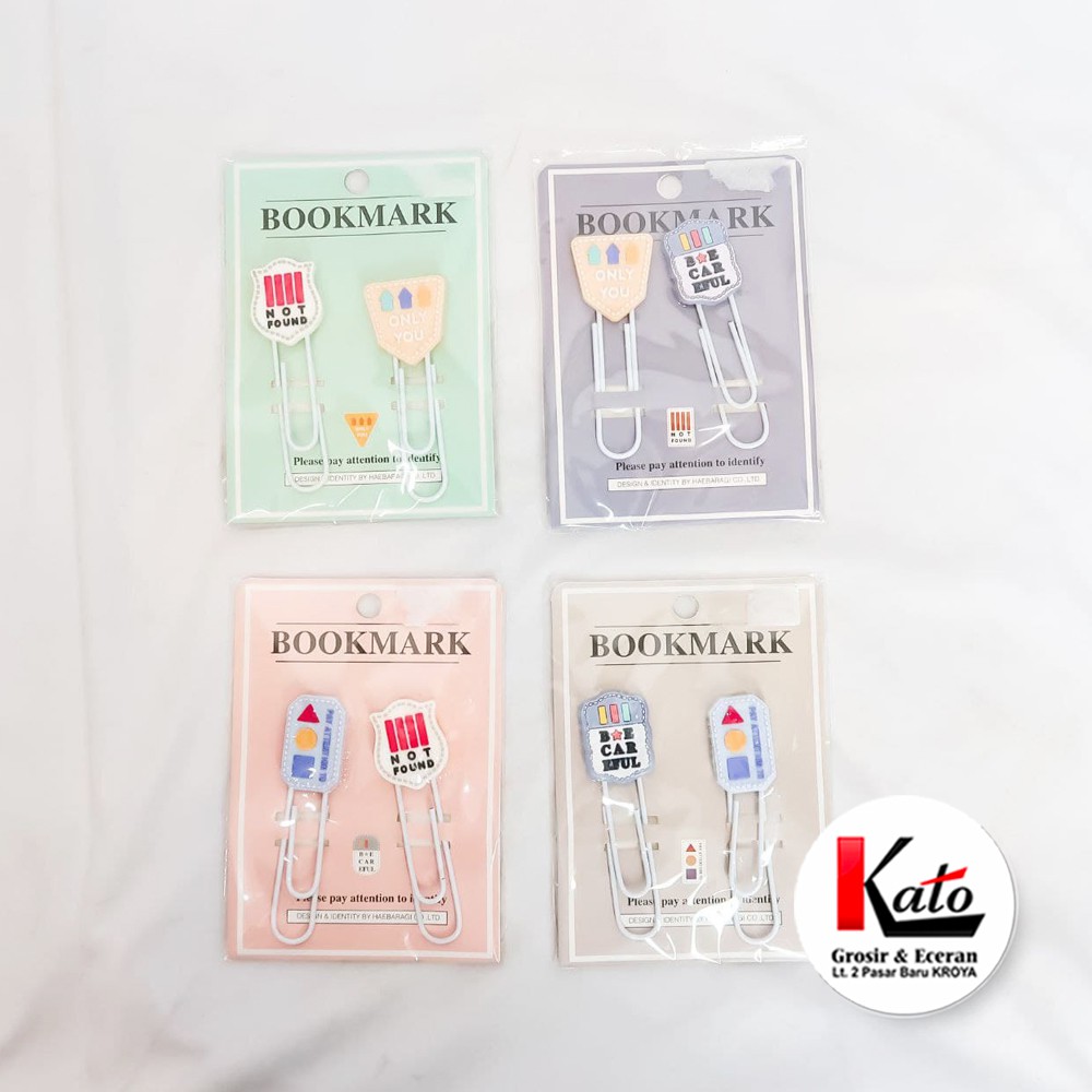 

Paper Clip Karakter Jumbo Isi 2Pcs // Book Mark Lucu Stationary