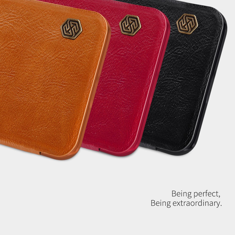 Flip Cover XIAOMI Mi 8 Mi8 Nillkin Qin Leather Flip Hard Case Original