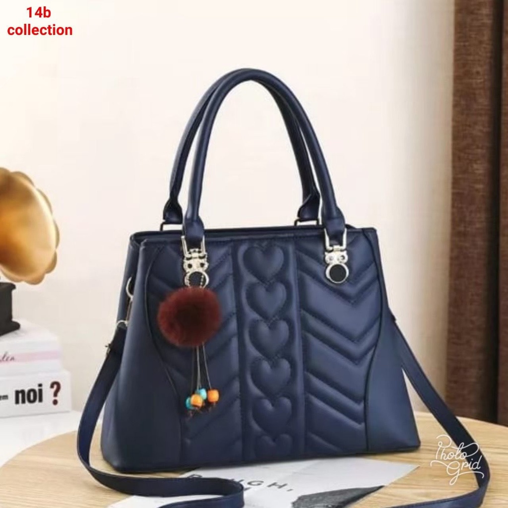 Tas Selempan Wanita / Handbag Fashion Wanita Nindy Love Salur / Tas Bahu Terbaru