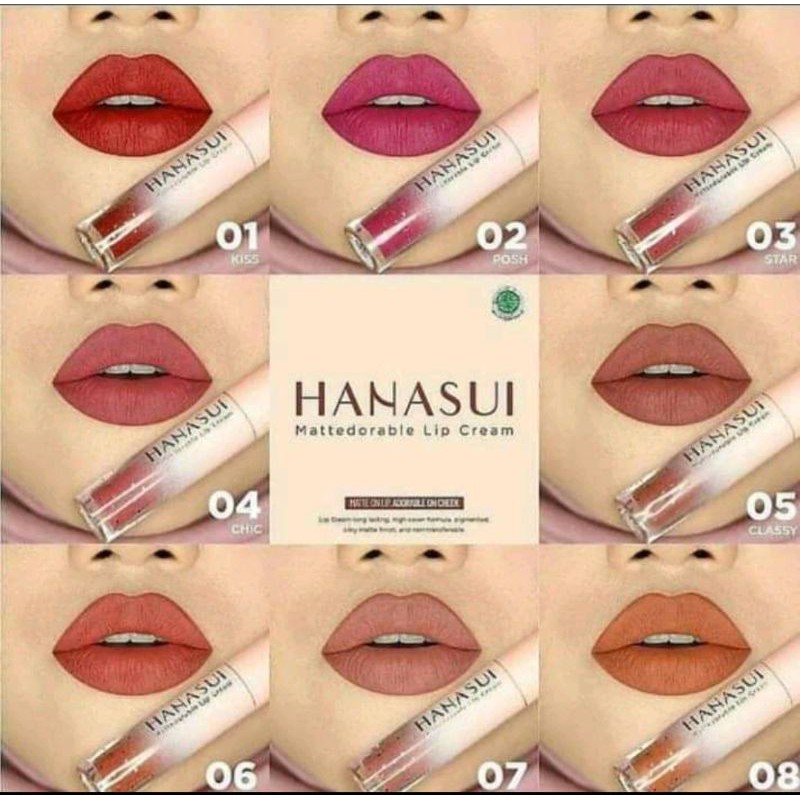 Lipstik Hanasui Lip Cream Matte