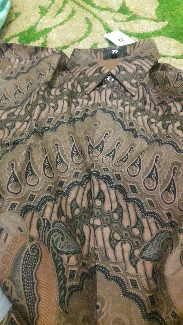 Kemeja Batik Pria Lengan Panjang Premium Parang Seling Kusumo Coklat 726195 Cap 72