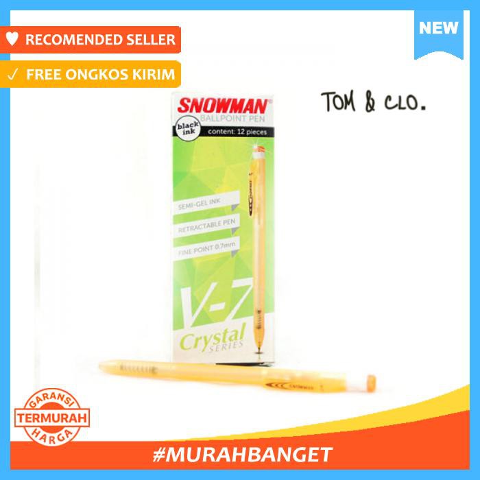 

Pulpen - Snowman V7 1 Pak - Alat Tulis
