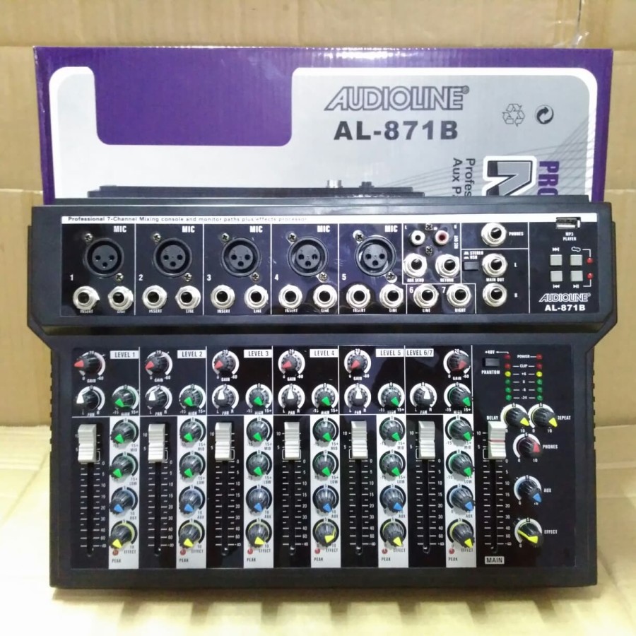 MIXER AUDIO 8 CHANNEL AUDIOLINE AL 871B