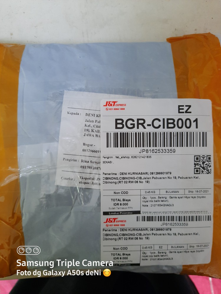 Gamis Syari Hilya Raya (toyobo Royal Mix Batik Katun)