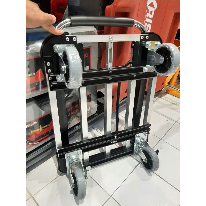 troli trolley barang lipat krisbow alumunium ringan tapi kuat mantap