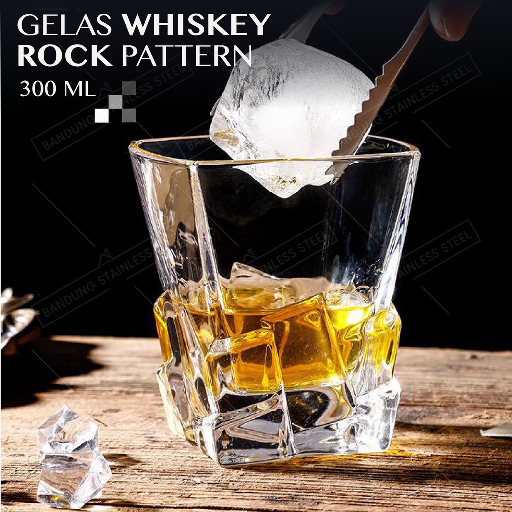 Gelas Whiskey Glass Kaca Whisky On The Rocks Air Minum beer bir vodka cangkir old fashion