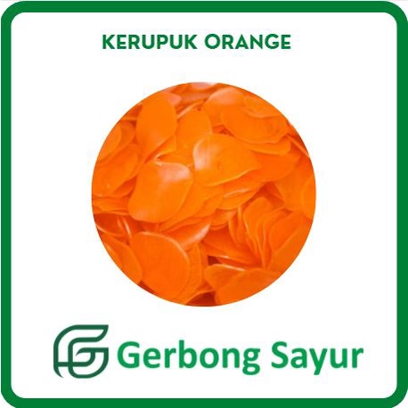 

Kerupuk oren / Krupuk Orange Mentah - 250 gram