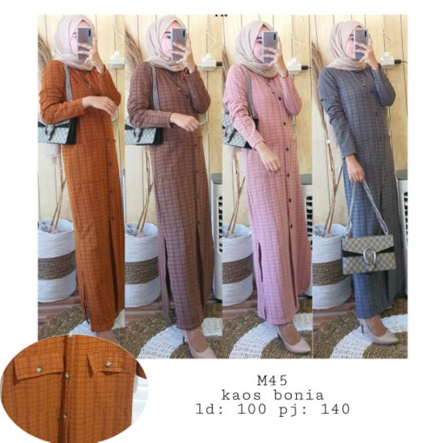 gamis wanita  bahan kaos  import  ukuran allsize ld 104 