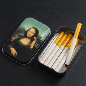 Kotak Bungkus Rokok/Kotak kartu Elegan Leather Cigarette Case Elegan Wadah Keren Elegan Metal Cigarette Case