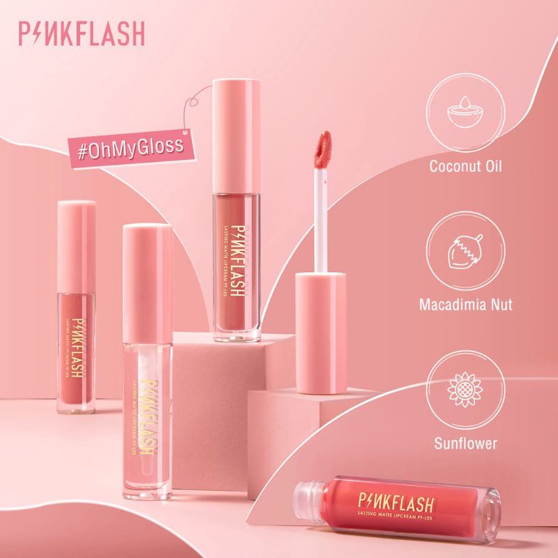 Pinkflash Oh My Gloss Lasting Glossy Lipgloss