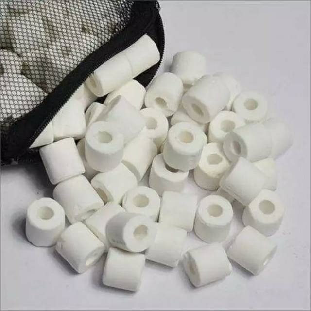 (500 gram) Ceramic Ring - Media Filter Keramik Biologis Aquarium