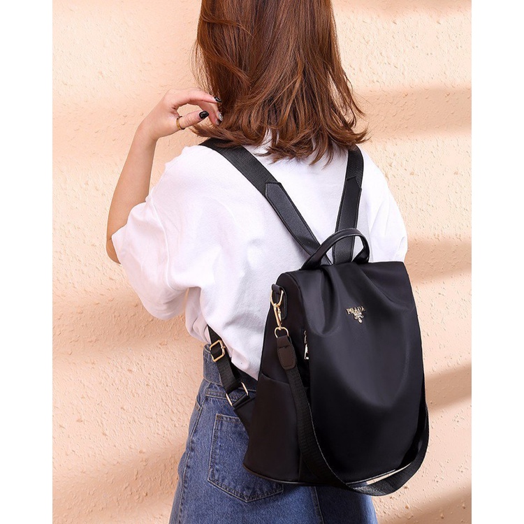 TAS RANSEL BACKPACK ANTI AIR KULIAH FASHION NEVADA MURAH WANITA KOREA PUNGGUNG SEKOLAH BATAM
