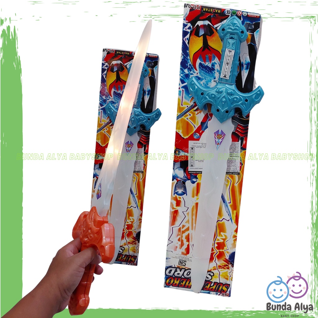 Mainan Pedang Pedangan Super Hero SNI - Mainan Anak Laki Lightsaber - Mainan Anak Pedang Berlampu - Mainan Anak Cowok