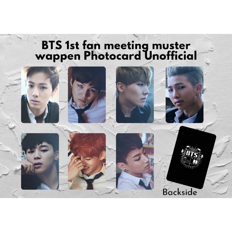 BTS 1st fan meeting muster Photocard Pc unofficial