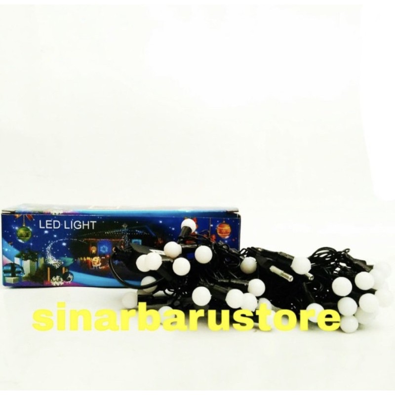 Lampu Natal Bola Warna Warni LED