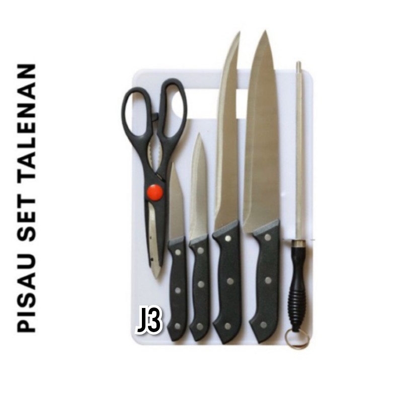 Pisau Set Talenan/Pisau Dapur/Pisau Talenan/Pisau dan Gunting | Shopee