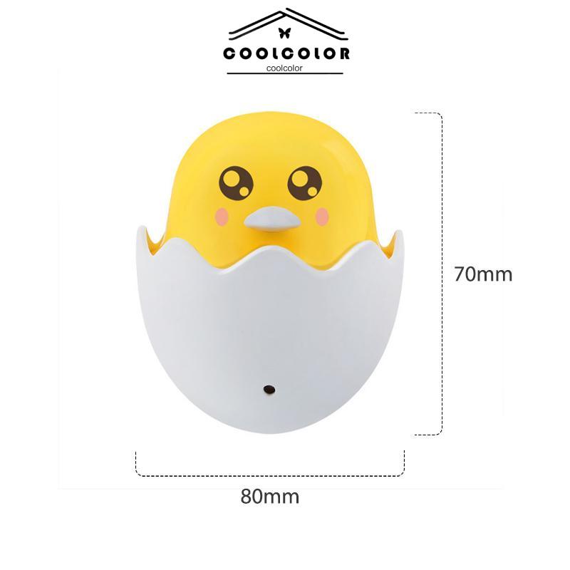 CODBebek Kuning Little Happy Bird Cahaya Kontrol Malam Lampu Lampu Leds Hadiah Kreatif- cl