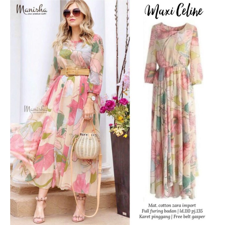 Maxi Celine . Import By Manisha Premium Outfit