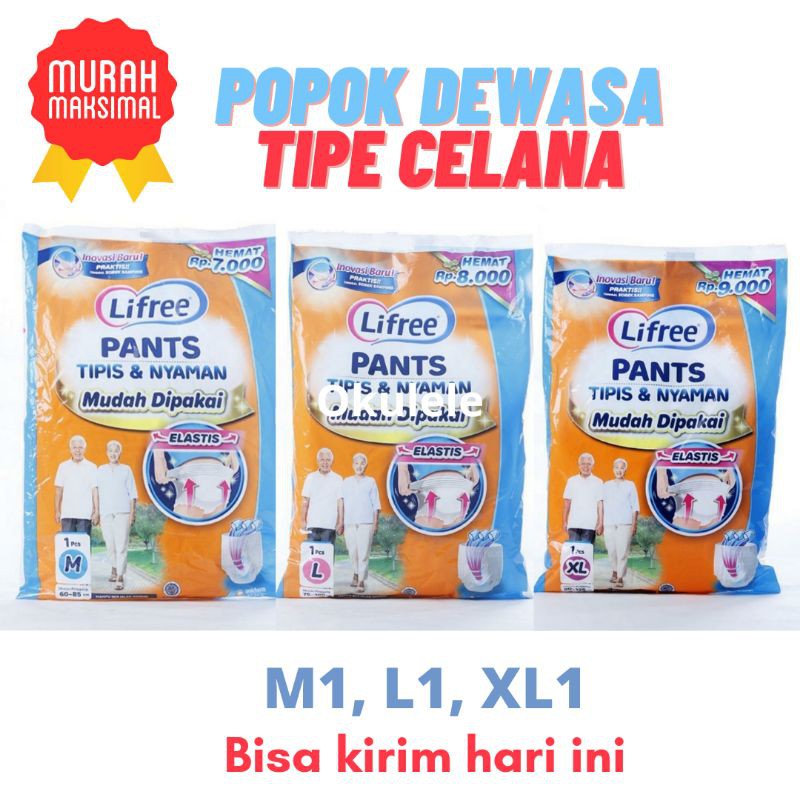 Popok Dewasa Lifree Pants Celana Murah