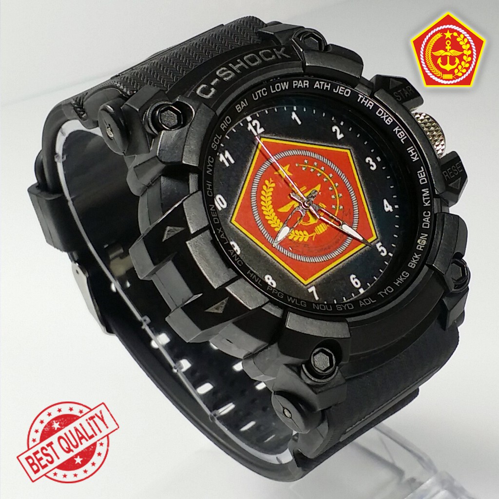 (BEST QUALITY) JAM TNI {PENJAGA NKRI} FULL BLACK