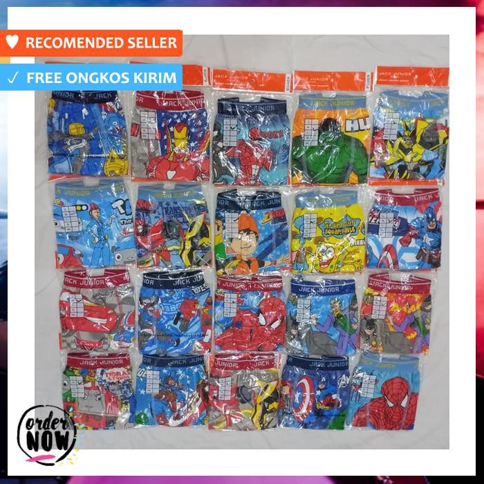 BOXER ANAK LAKI - LAKI JACK JUNIOR SPIDERMAN