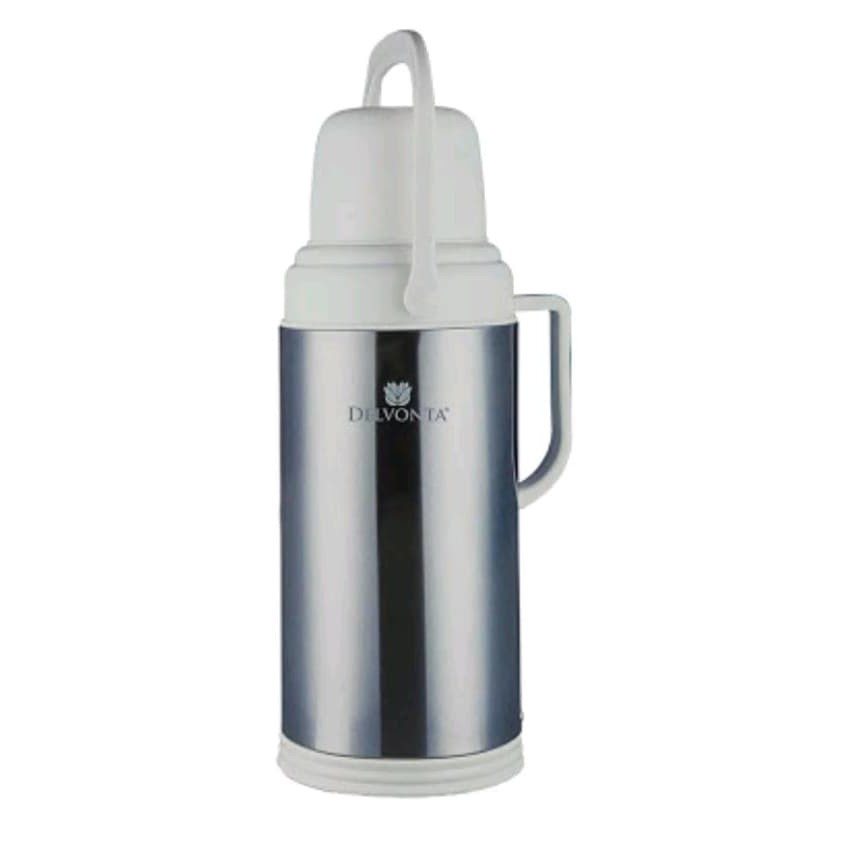 Vacuum Flask Delvonta Stainless 2 Liter Termos Air Tuang Tabung Kaca