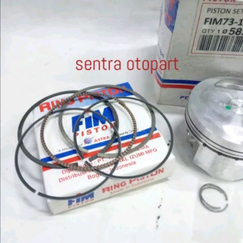 piston seher kit megapro monoshok oversize 100 original fim