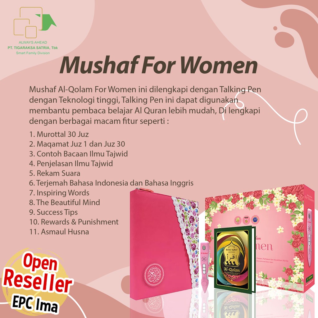 MUSHAF FOR WOMAN / MUSHAF WANITA DIGITAL / MUSHAF WANITA LENGKAP / MAHAR MUSHAF / ALQURAN WANITA