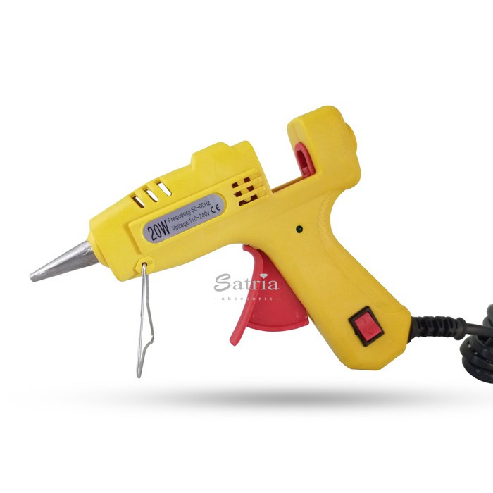 Alat Lem Tembak Glue Gun 20W Lem Bakar Cair/Lem Lilin - Tembak